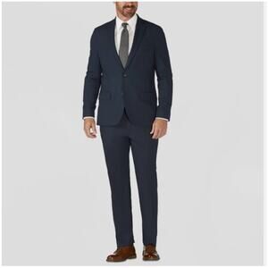 Haggar H26 Men's Tailored Fit Stretch Suit Jacket Formal size 36R Blue New